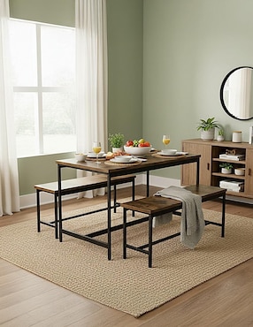Set mesa de centro armable Clear Shop de MDF