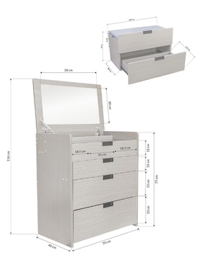 Tocador armable Bossa Muebles Cebu