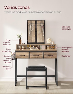 Tocador armable Songmics Home Dacey