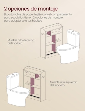 Gabinete armable Siren Songmics Home de MDF