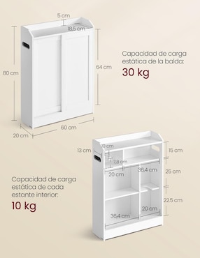 Gabinete armable Siren Songmics Home de MDF