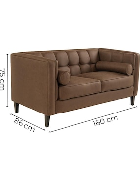Love seat Sochic Madison de vinipiel