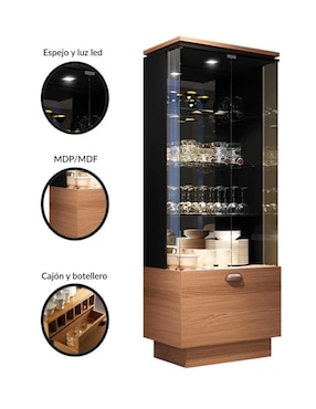 Vitrina armable Bossa Muebles de MDF