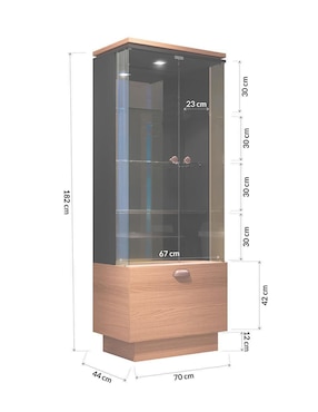 Vitrina armable Bossa Muebles de MDF