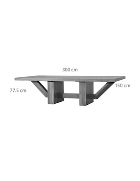 Mesa de comedor armable Merida Del Toro