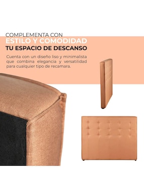 Cabecera armable Freedom Roomi de madera pino