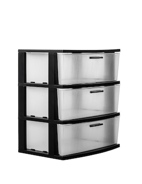 Cajonera armable Organizador multiusos 3 niveles MQ de plástico