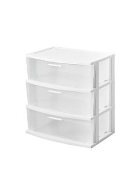 Cajonera armable 3 niveles multiusos MQ de plástico