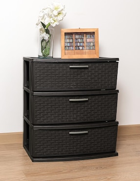 Cajonera armable Organizador multiusos infinity 3 niveles MQ de plástico