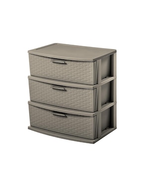 Cajonera armable 3 niveles Organizador multiusos infinity MQ de plástico