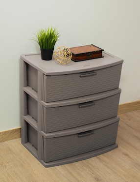 Cajonera armable 3 niveles Organizador multiusos infinity MQ de plástico