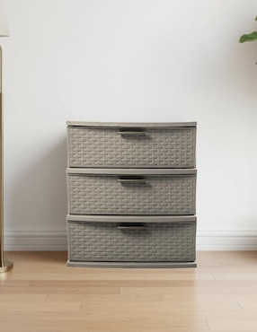 Cajonera armable 3 niveles Organizador multiusos infinity MQ de plástico