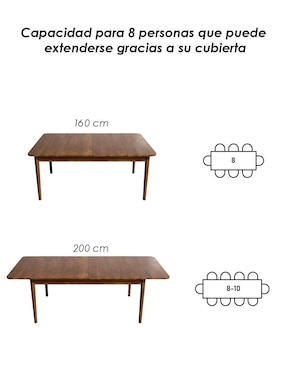 Mesa de comedor extensible Olmo Ilios Innova