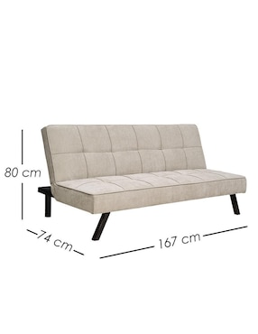 Sofá cama armable Urban Ilios Innova de lino