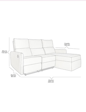 Sala modular derecha Mueble Mom