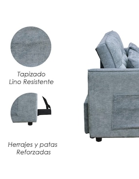 Sofá cama armable Nova Ilios Innova de tela