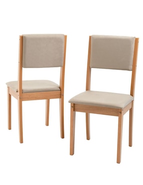 Set de sillas 2 piezas Loomber de madera