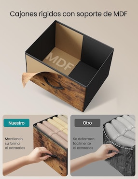 Cómoda Bellah Songmics Home de MDF