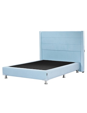 Cama Lugo Box Dicasa de madera y tela