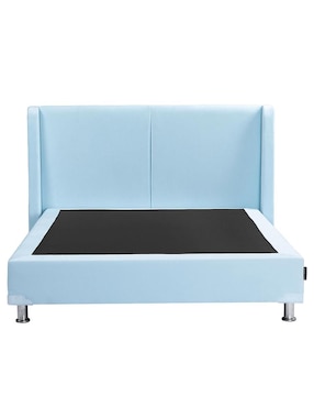 Cama Milan Box Dicasa de madera y tela