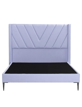 Cama Aurora Slim Rogga de madera y tela