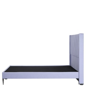 Cama Aurora Slim Rogga de madera y tela