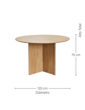 Mesa de comedor armable Flam Brum