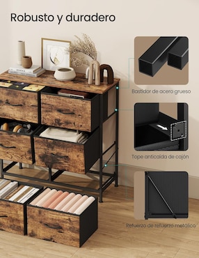 Cómoda bellah Songmics Home de MDF
