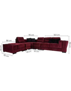 Sala modular Mastretta Kessa de terciopelo