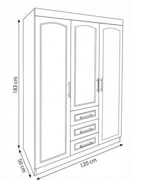 Ropero armable Bossa Dakota de MDF