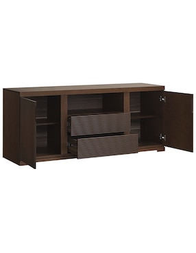 Mueble de TV Tremont Diper de chapa madera