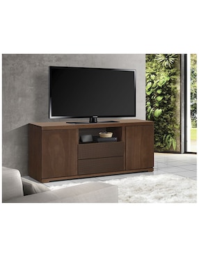 Mueble de TV Tremont Diper de chapa madera