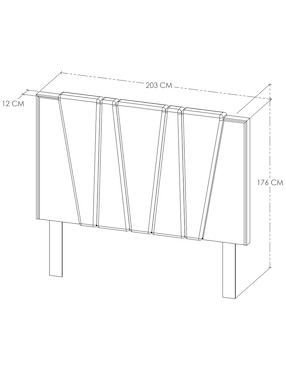 Cabecera Altea Diper de Chapa madera