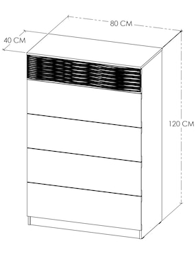 Mueble semanario Diper Altea de Chapa madera