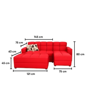Sala modular derecha Andorra Kessa de lino