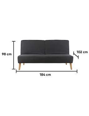 Sofá cama Praga Kessa de lino