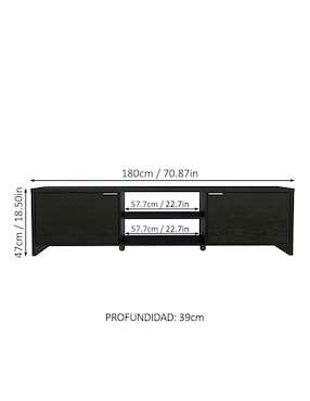 Mueble armable de TV Madesa