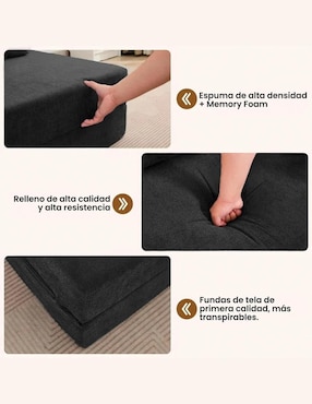 Sofá cama Fabato de tela