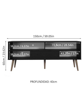 Mueble de tv armable Madesa de MDP