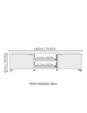 Mueble de tv armable Madesa de MDP