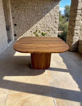 Comedor Ansoal para 4 personas de madera de parota