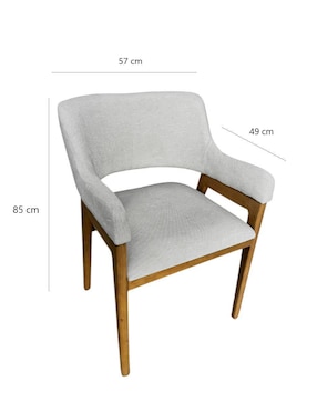 Comedor Ansoal para 4 personas de madera de parota