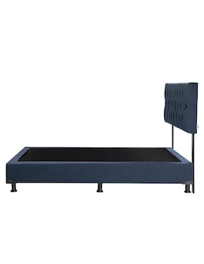 Cama Arlo Box Dicasa de madera y tela