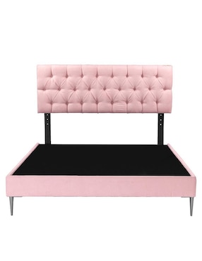 Cama Arlo Slim Dicasa de madera y tela
