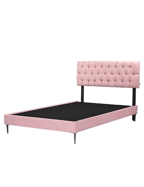 Cama Arlo Slim Dicasa de madera y tela