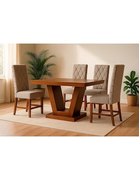 Comedor Manchester Kessa para 4 personas de Madera de pino