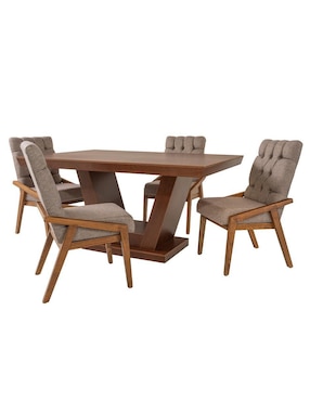 Antecomedor Manchester Kessa para 4 personas de Madera de pino