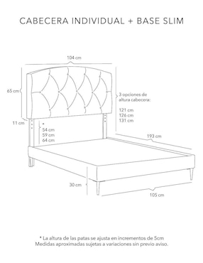 Cama Sigma Slim Dicasa de Madera pino