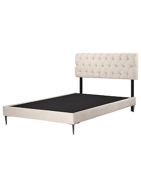 Cama Arlo Box Trinity de Madera y tela