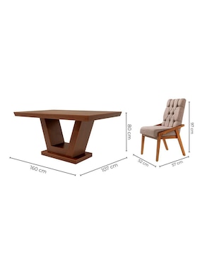 Antecomedor Kessa para 6 personas